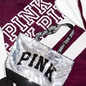 Victoria Secret PINK shepra blanket and tote combo
